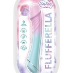 Cotton Candy Flufferella Rechargeable Silicone Vibrator - Fuschia/Aqua