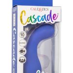 Cascade Curve Rechargeable Silicone Vibrator - Blue