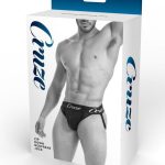 Cruze Buckle Up Zipper Jockstrap - Large/XLarge - Black