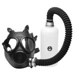 Master Series Inhaler Gas Mask with Bottle - Black/White