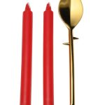 Master Series Drip Sensation Spoon and Drip Candle Set - Red/Gold