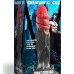 Creature Cocks Count Cockula Silicone Dildo - Black/Red