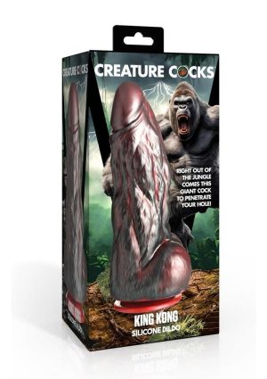 Creature Cocks King Kong Silicone Dildo - Multicolor