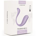 Svakom Phoenix Neo 2 Interactive Rechargeable Silicone Bullet Vibrator with Remote Control - Lavender