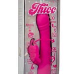 Thicc Chubby Rotating Rechargeable Silicone Butterfly Vibrator- Purple