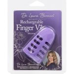 Dr. Laura Berman Rechargeable Silicone Finger Vibrator - Purple