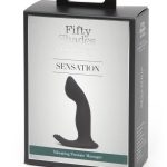 Fifty Shades of Grey Sensation Rechargeable Silicone P-Spot Vibrator - Black