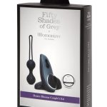 Fifty Shades of Grey X Womanizer Desire Blooms Rechargeable Silicone Kit - Black