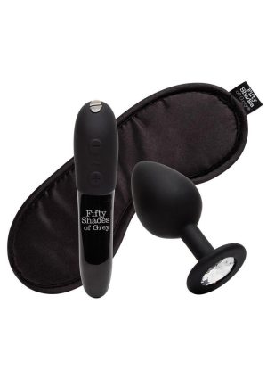 Fifty Shades of Grey X We-Vibe Come to Bed Rechargeable Silicone Couples Kit - Black