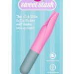 Rock Candy Cherry Flicker Rechargeable Silicone Tickler - Pink/Gray