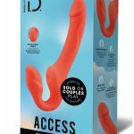 Bodywand I.D. Access Rechargeable Silicone Strapless Strap-On - Coral