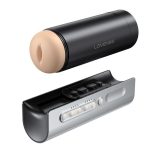 Lovense Solace Pro Rechargeable App Compatible Stroker - Black/Silver