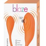 Blaze Triumph Rechargeable Silicone Dual Vibrator - Orange