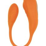 Blaze Triumph Rechargeable Silicone Dual Vibrator - Orange