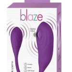 Blaze Triumph Rechargeable Silicone Dual Vibrator - Purple