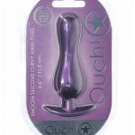 Ouch! Curvy Anal Plug Silicone - Metallic Purple