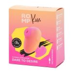 Romp Kiss Rechargeable Silicone Clitoral Stimulator - Yellow/Pink