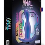 Anal Adventures Matrix Odyssey Prostate Silicone Rechargeable Stimulator - Space Age Blue