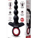 Envy Vibrating Silicone Rechargeable Anal Bead Assifier - Black