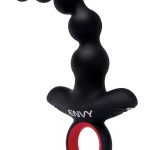 Envy Vibrating Silicone Rechargeable Anal Bead Assifier - Black