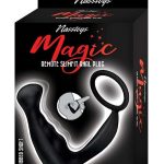 Magic Remote Controlled Slimfit Rechargeable Silicone Anal Plug - Black