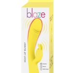 Blaze Heat Up Bunny Rechargeable Silicone Vibrator - Yellow